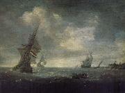 PORCELLIS, Jan Ships on the Heavy Seas oil painting reproduction
